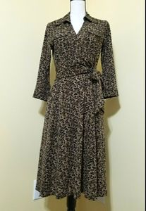 Animal print dress dress